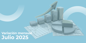 Variación mensual del Índice Pogen Julio 2025